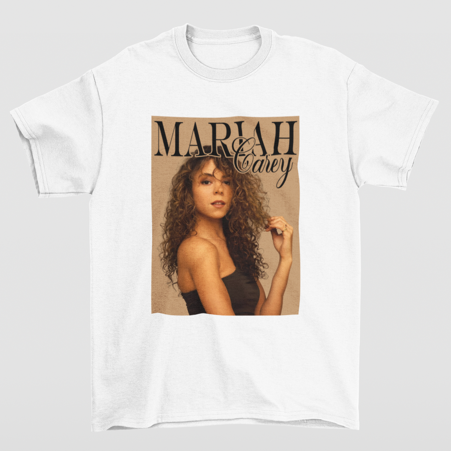 Camiseta Básica Mariah Carey 90'S Photo- branco