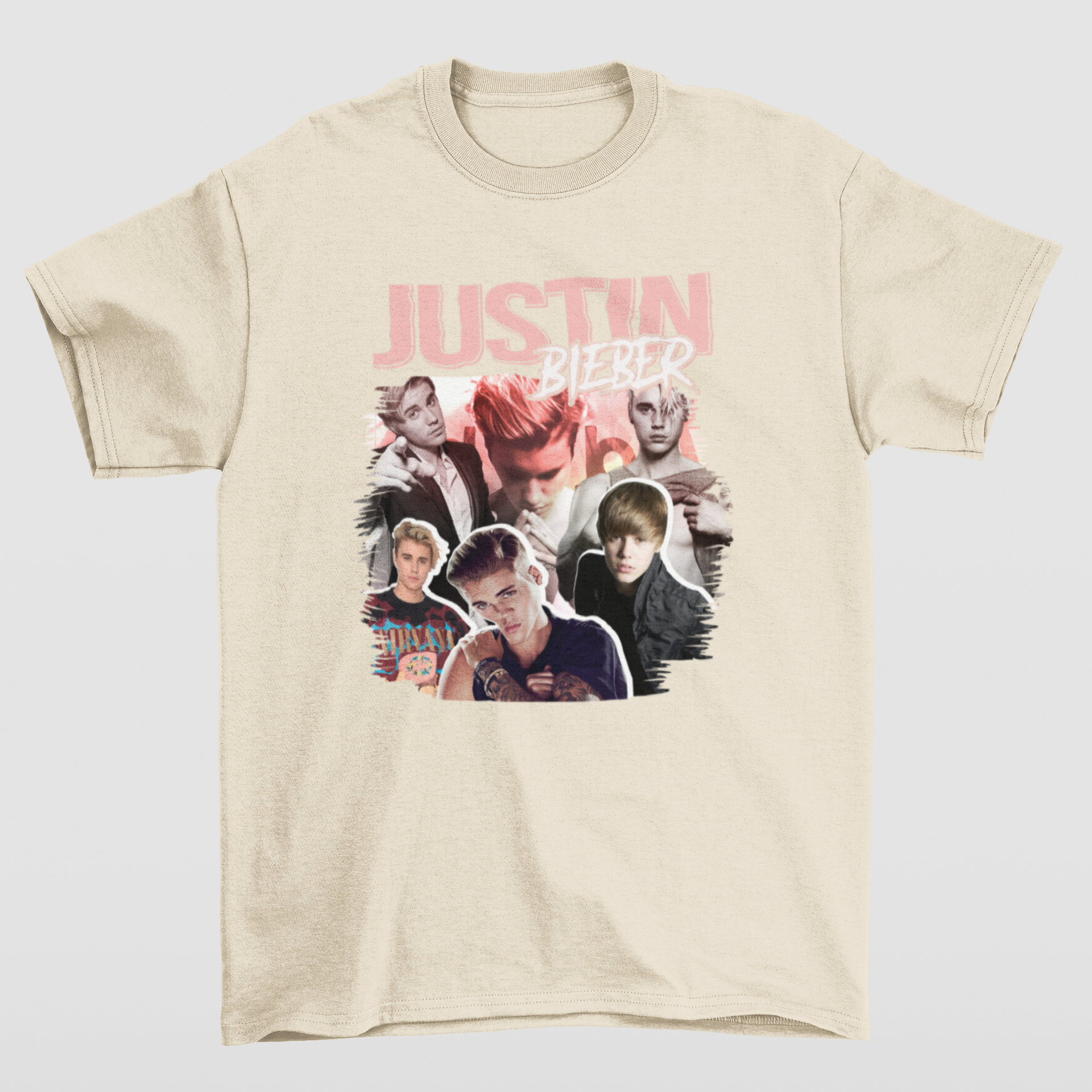 Camiseta Básica Justin Bieber Collab- PÉROLA