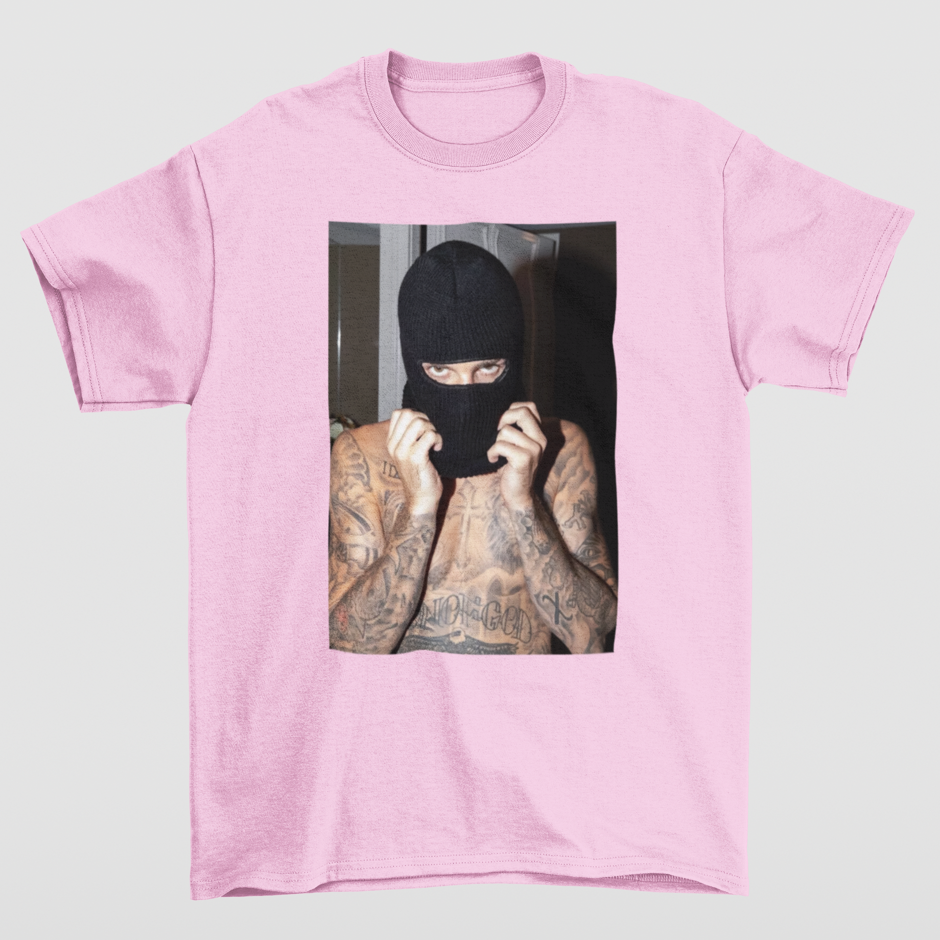 Camiseta Básica Justin Bieber Bad Boy Rosa Bebê 