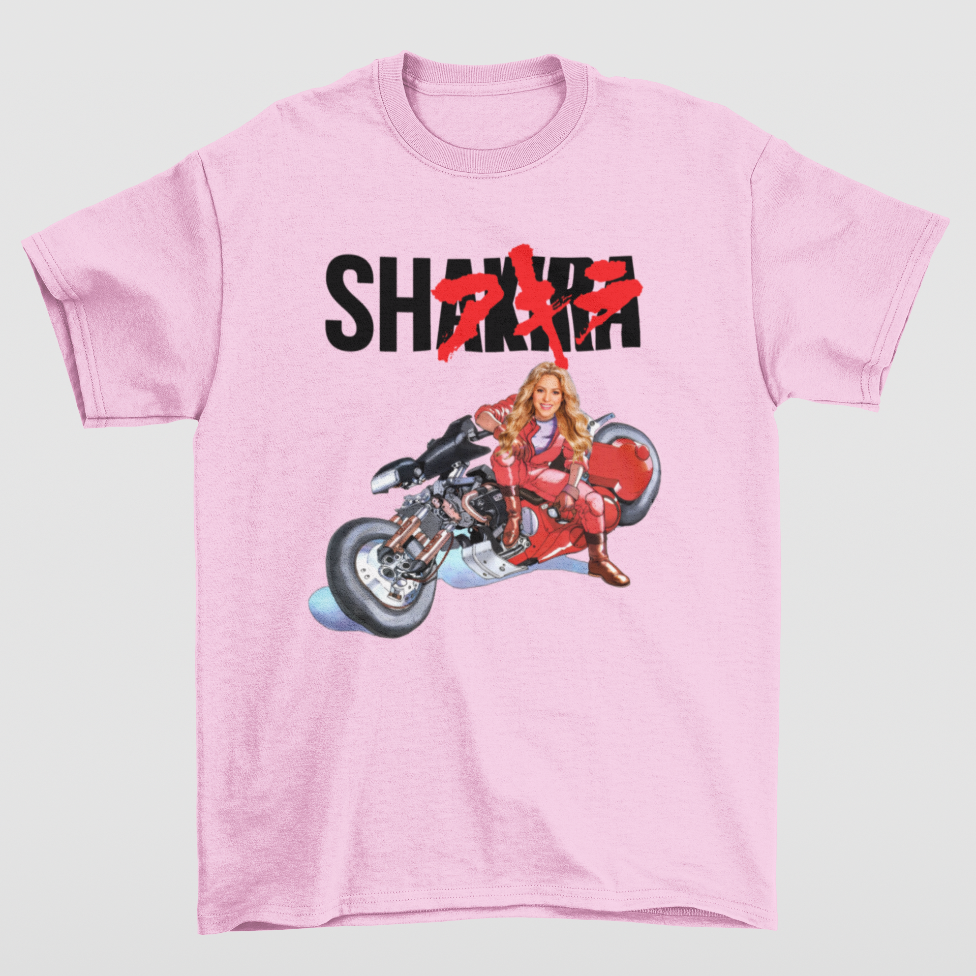 Camiseta Básica Shakira Anime Style- ROSA BEBE