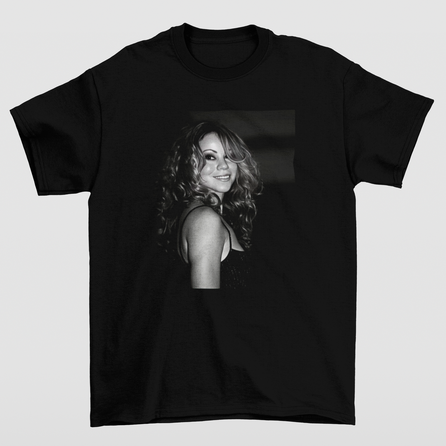 Camiseta Básica Mariah Carey Photo- preto