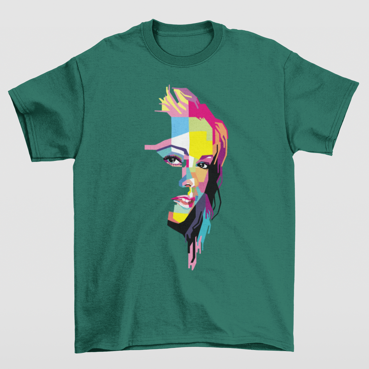 Camiseta Básica Mariah Carey Graphic Vintage- VERDE