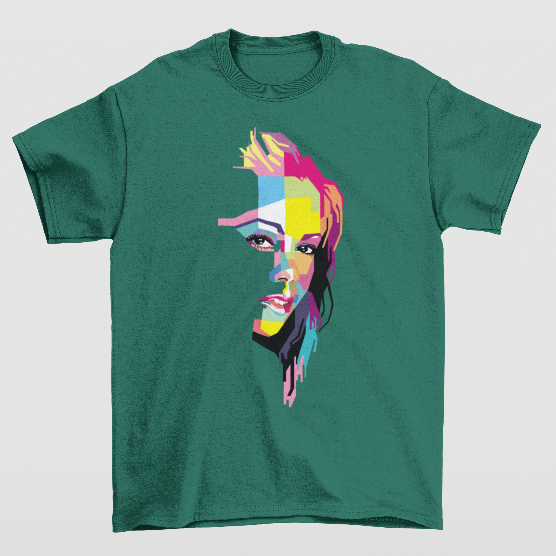 Camiseta Básica Mariah Carey Graphic Vintage- VERDE