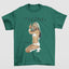 Camiseta Básica Christina Aguilera Stripped- verde