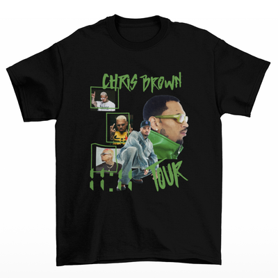 Camiseta Básica Chris Brown Tour Graphic