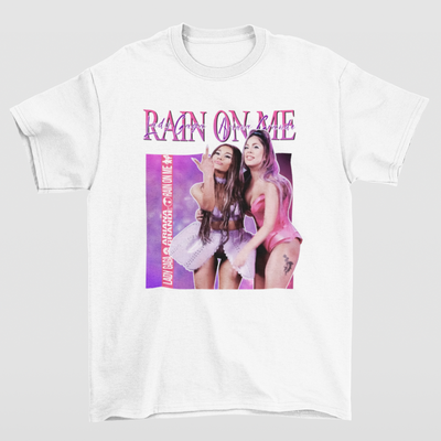 Camiseta Básica Lady Gaga Rain on Me