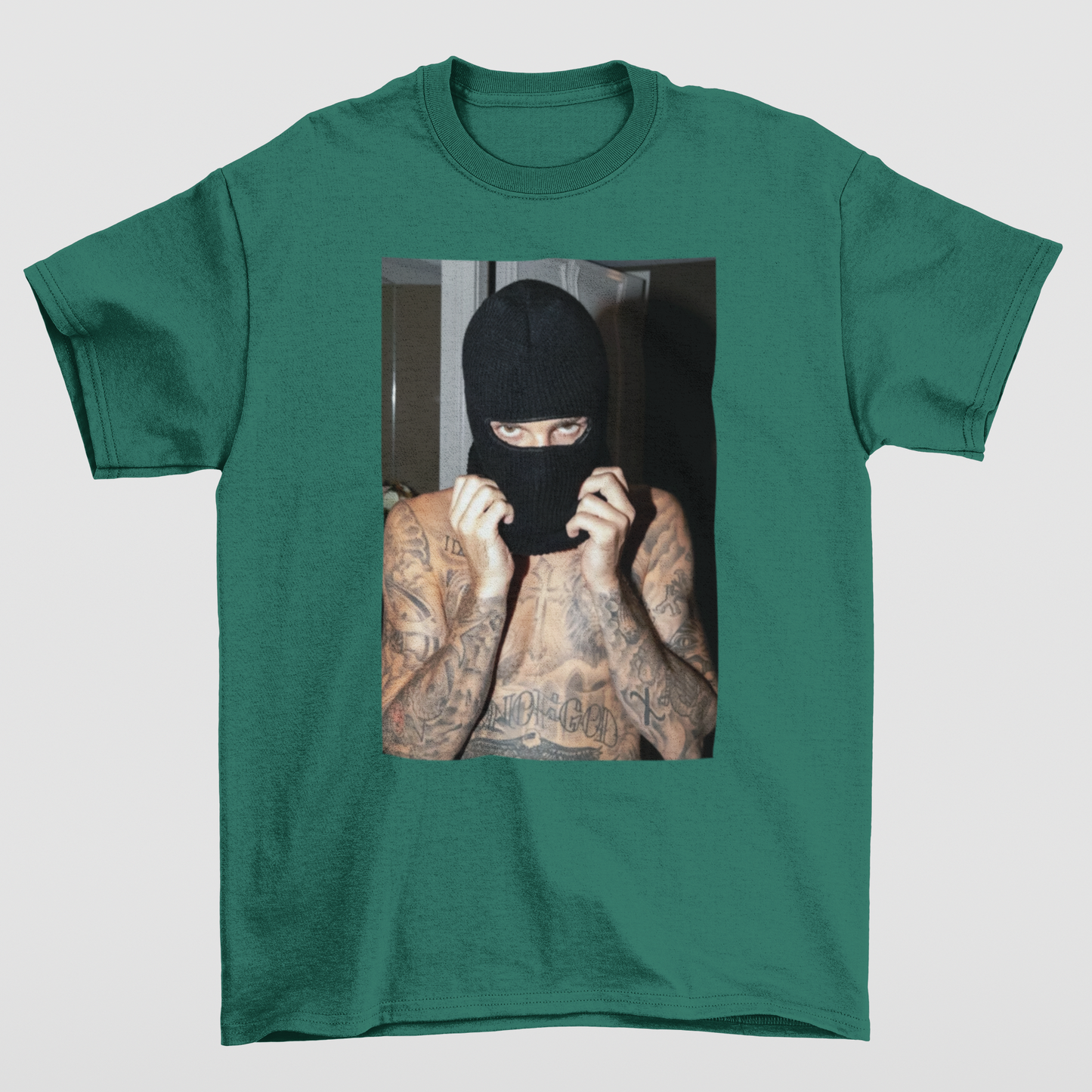 Camiseta Básica Justin Bieber Bad Boy Verde