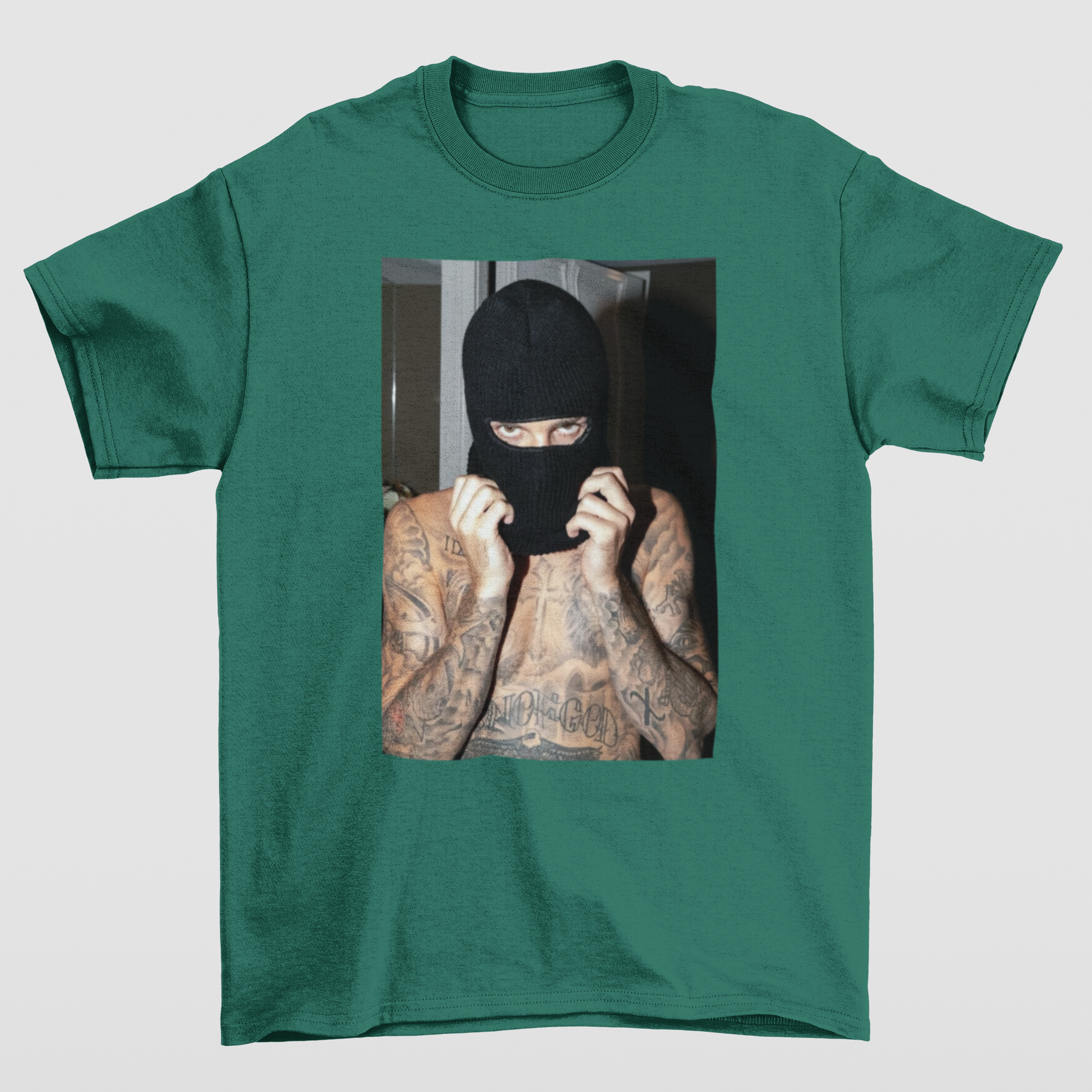 Camiseta Básica Justin Bieber Bad Boy Verde