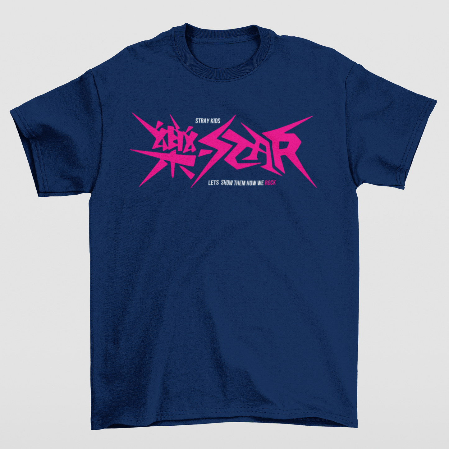 Camiseta Básica Stray Kids Let's Show How We Rock