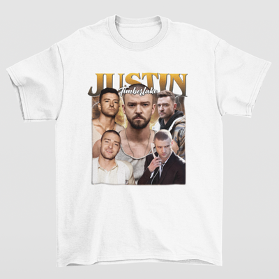 Camiseta Básica Justin Timberlake Graphic