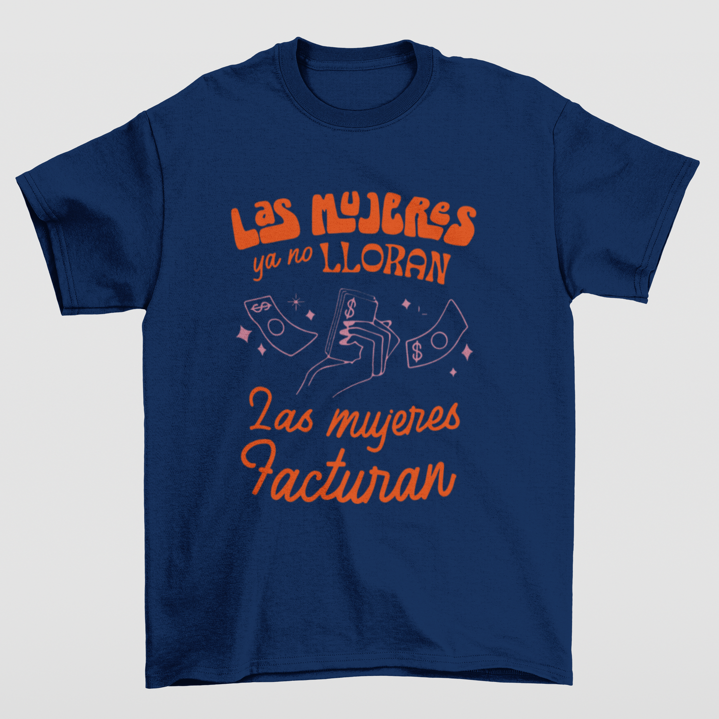 Camiseta Básica Shakira Las Mujeres Facturan- azul-marinho