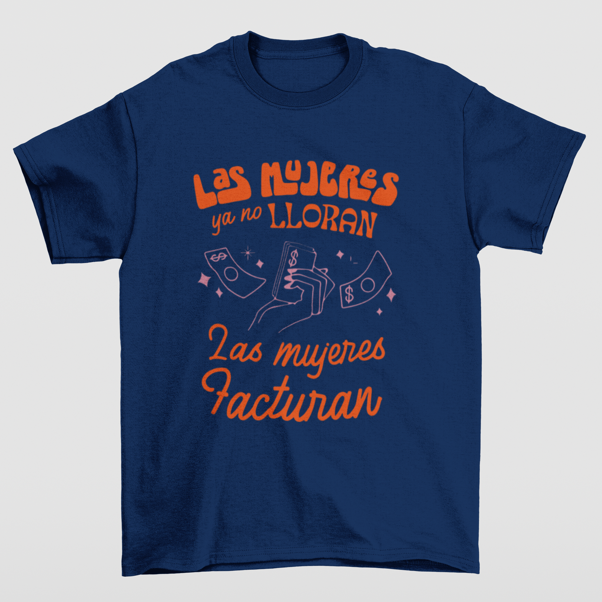 Camiseta Básica Shakira Las Mujeres Facturan- azul-marinho