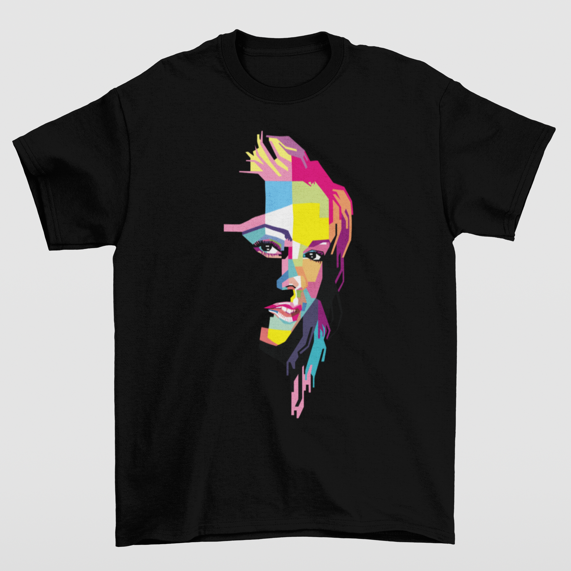 Camiseta Básica Mariah Carey Graphic Vintage- PRETO