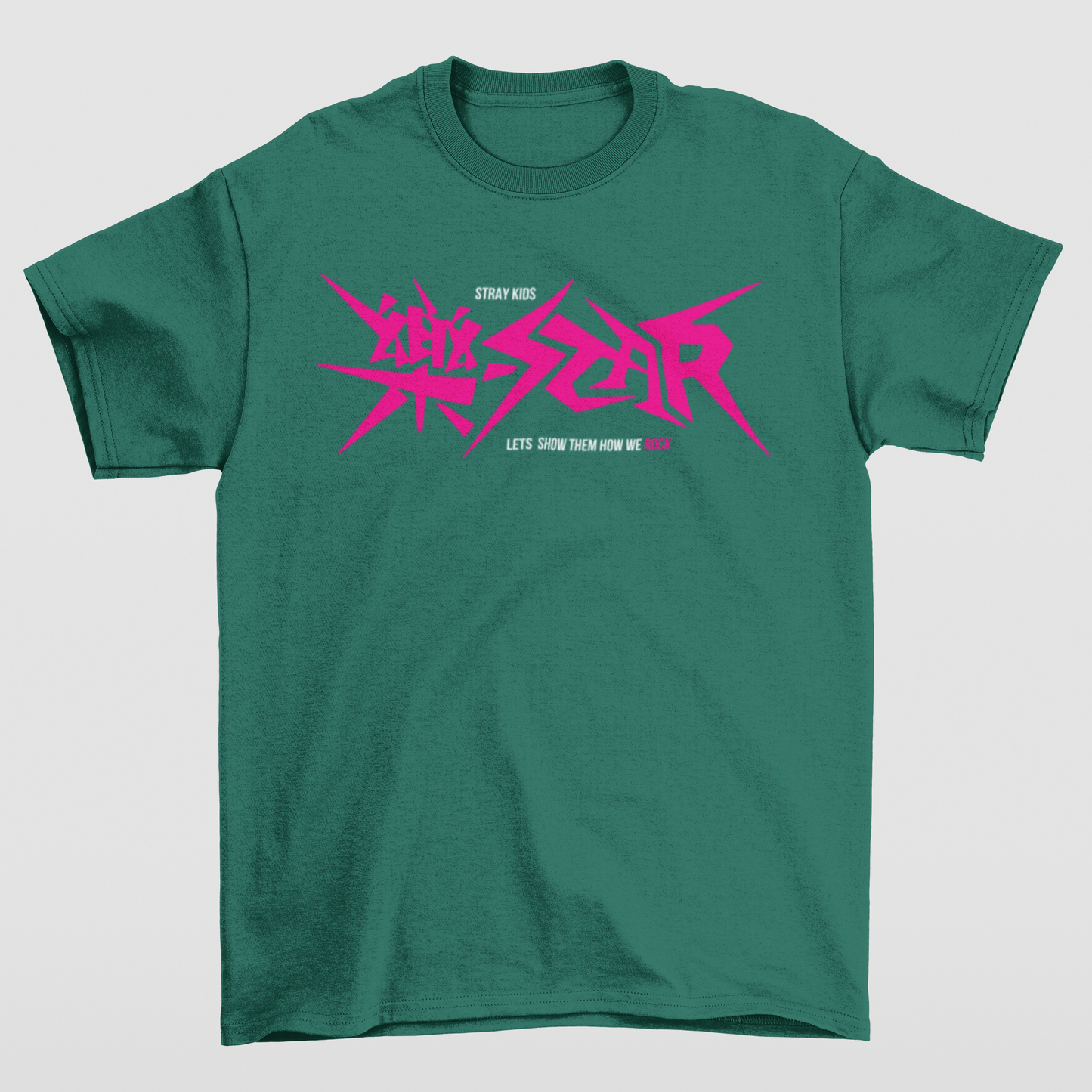 Camiseta Básica Stray Kids Let's Show How We Rock
