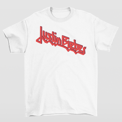Camiseta Básica Justin Bieber Logo Name- branco