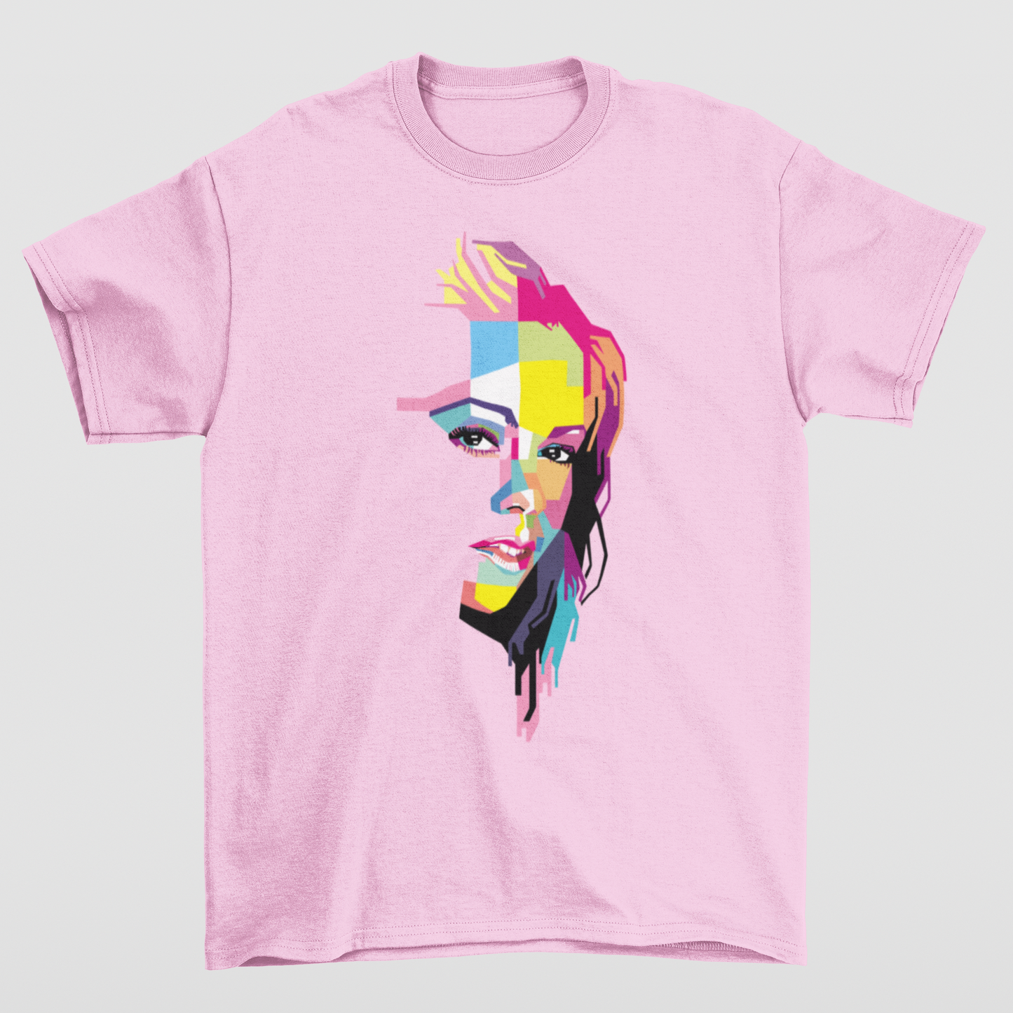 Camiseta Básica Mariah Carey Graphic Vintage- ROSA BEBE