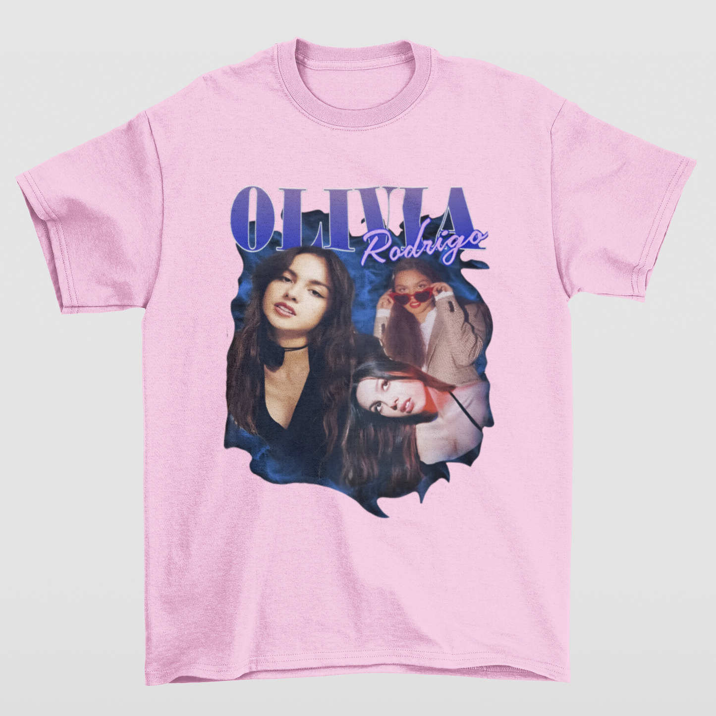 Camiseta Básica Olivia Rodrigo- rosa bebe