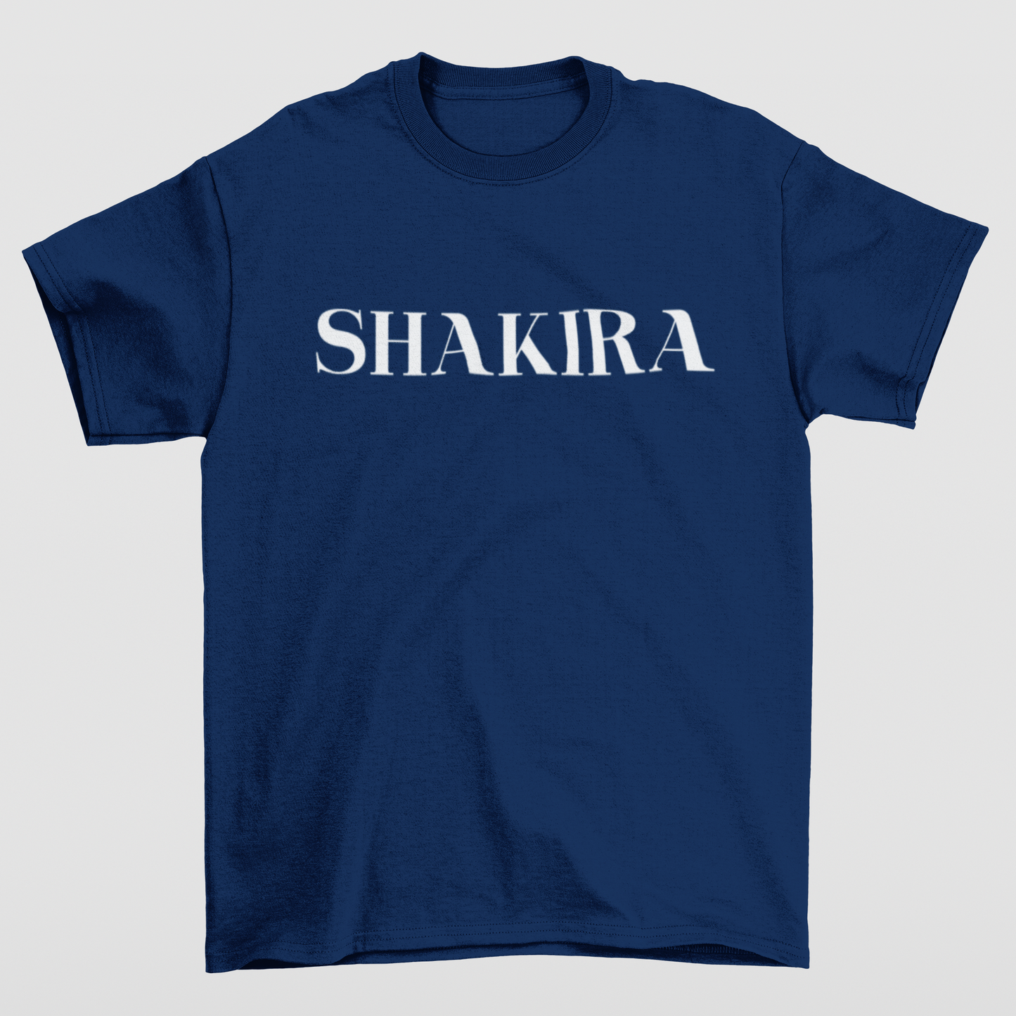 Camiseta Básica Shakira Name-AZUL BEBE