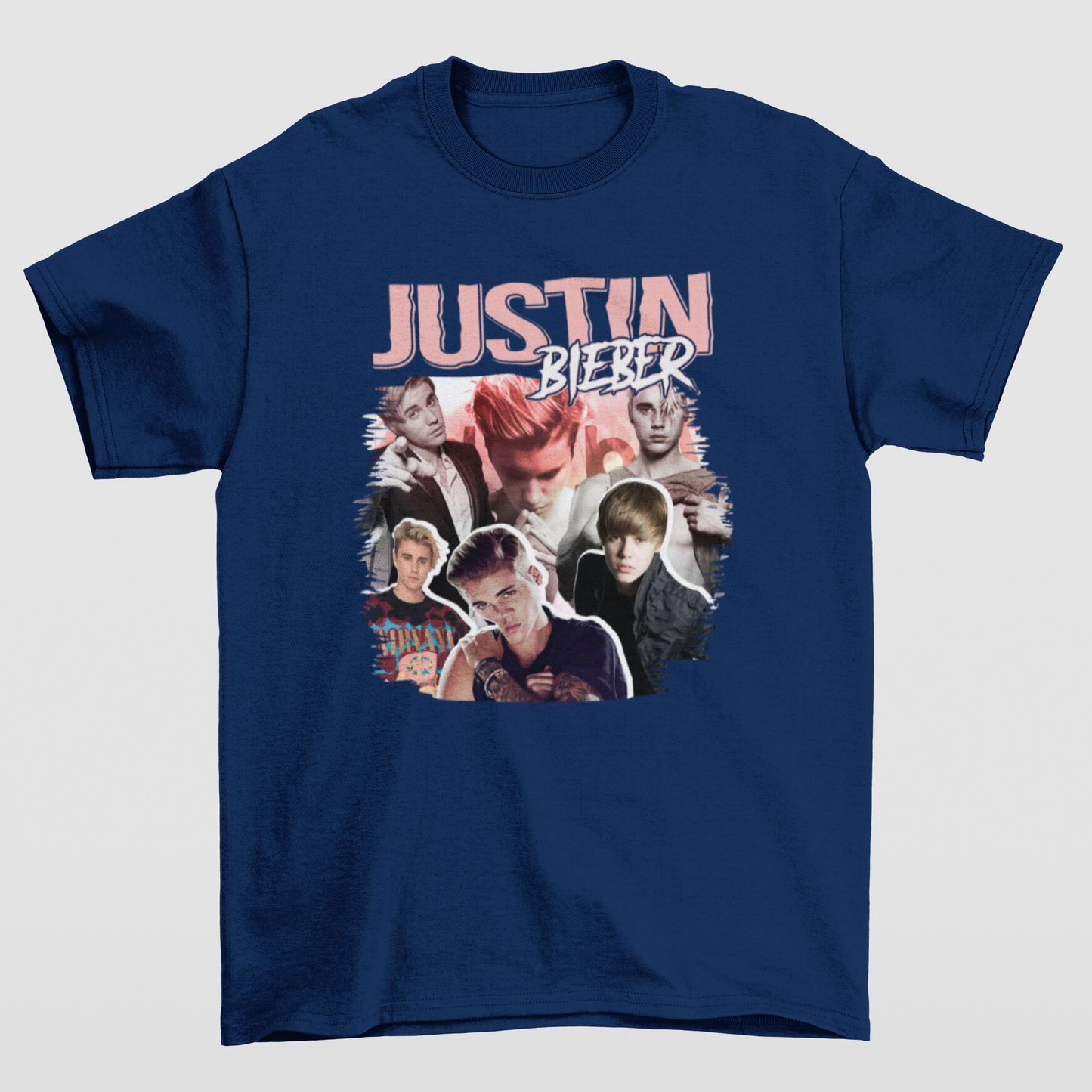 Camiseta Básica Justin Bieber Collab- AZUL-MARINHO