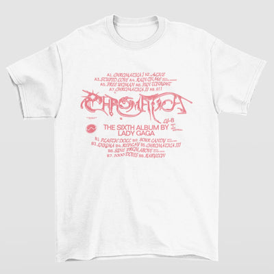 Camiseta Básica Lady Gaga Sixth Album