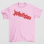 Camiseta Básica Justin Bieber Logo Name- rosa bebe