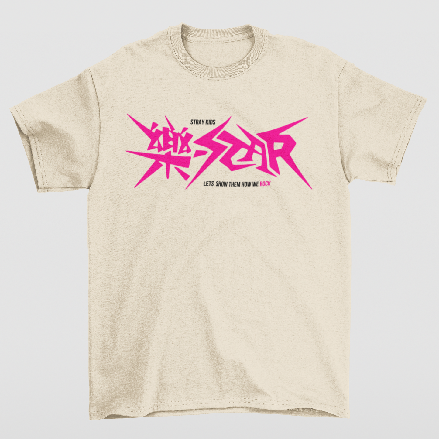 Camiseta Básica Stray Kids Let's Show How We Rock