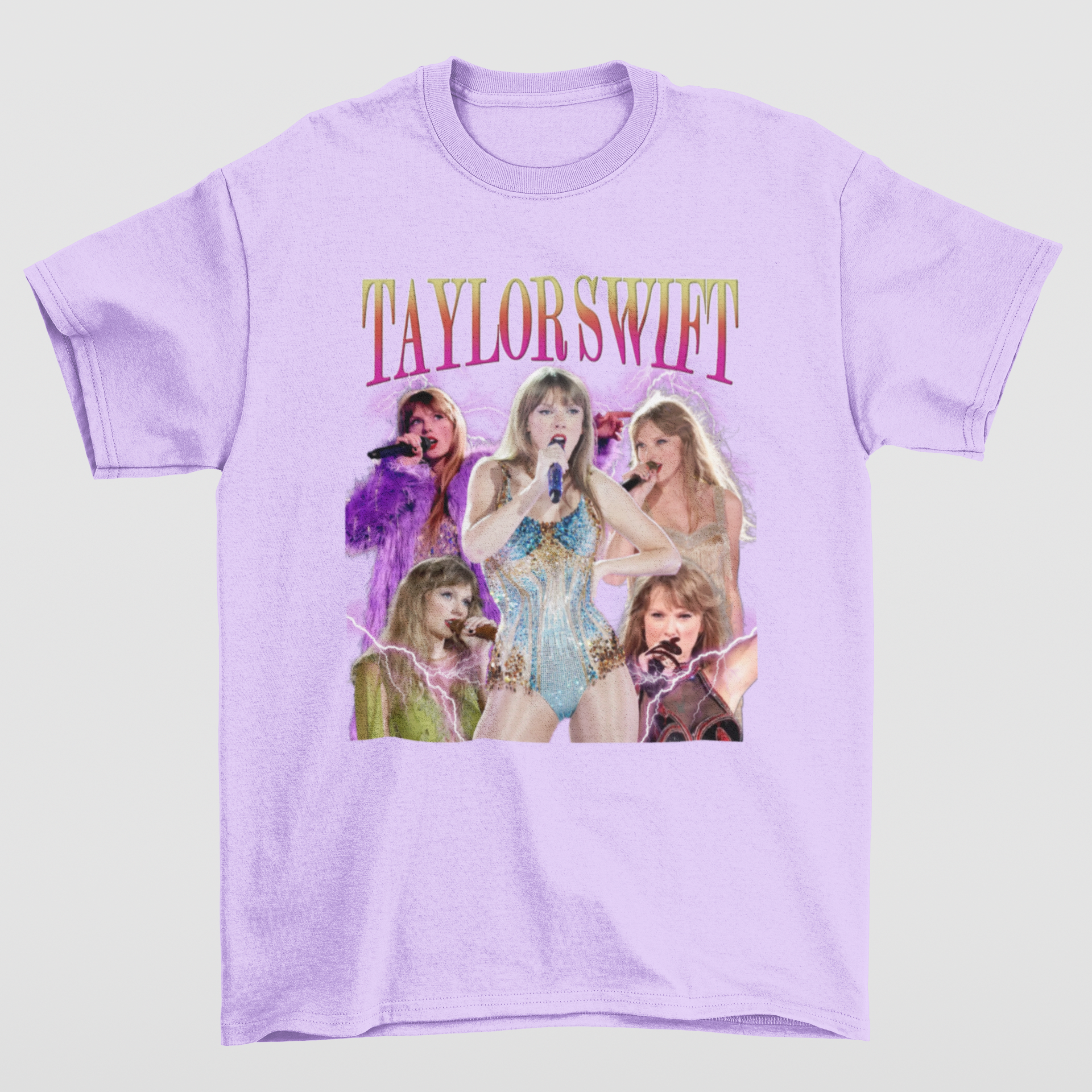 Camiseta Básica Taylor Swift A Journey Through Time- lilás