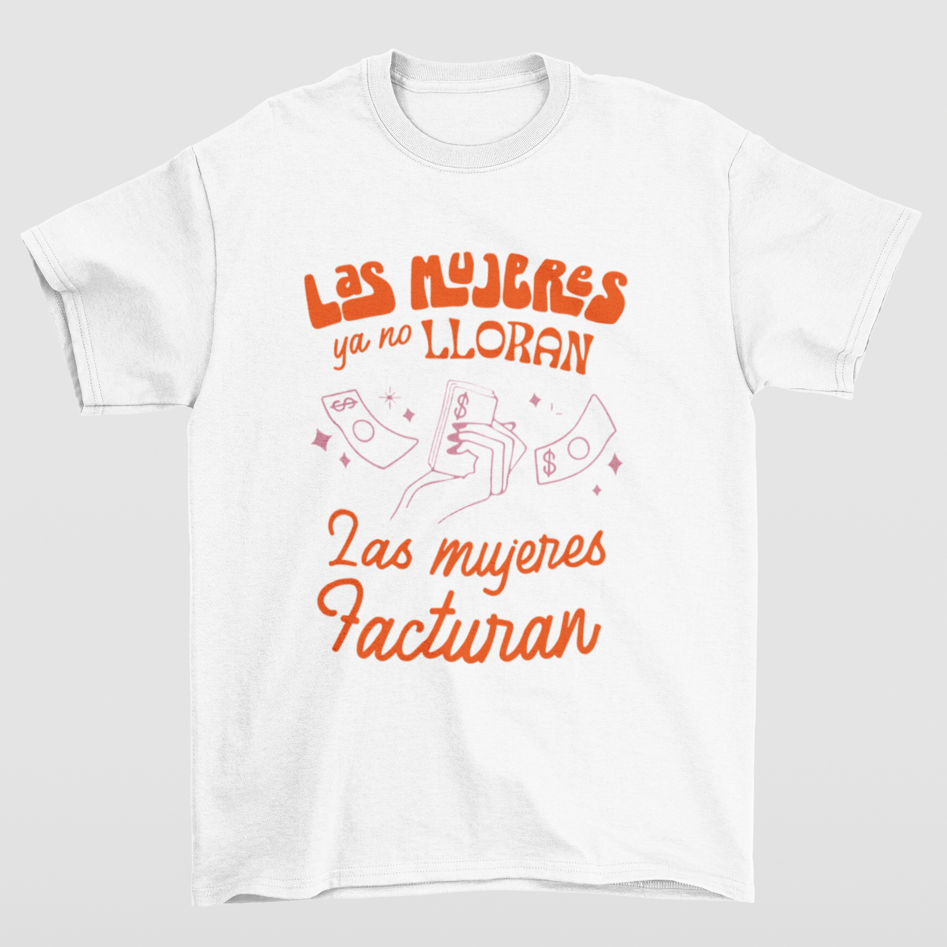 Camiseta Básica Shakira Las Mujeres Facturan- branco