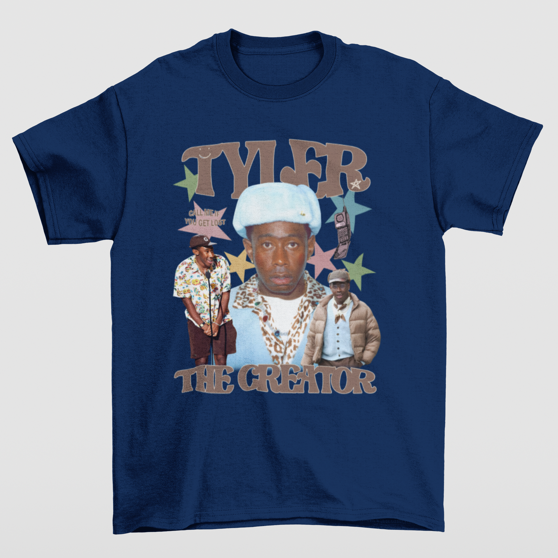 Camiseta Básica Tyler The Creator Vintage 90's- azul-marinho