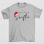 Camiseta Básica Christmas Swiftie- cinza