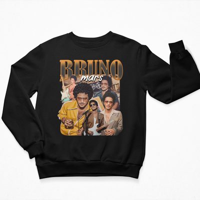 Moletom Gola Redonda Bruno Mars 90's Graphic Vintage