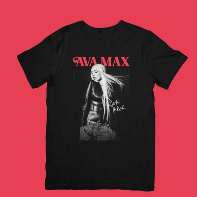 Camiseta Básica Ava Max Mood - Preto