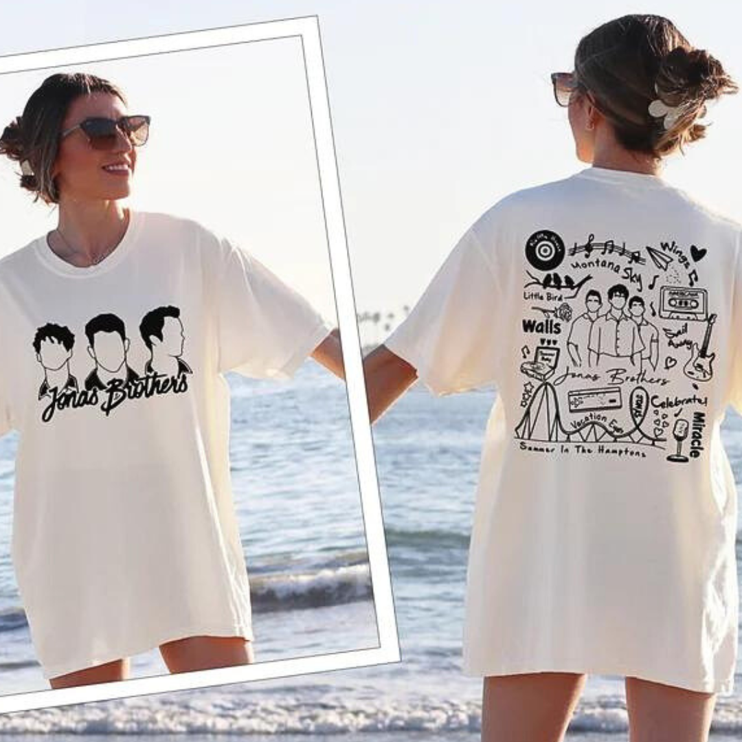 Camiseta Básica Jonas Brothers Musics