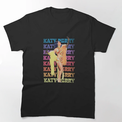 Camiseta Básica Katy Perry Name Graphic