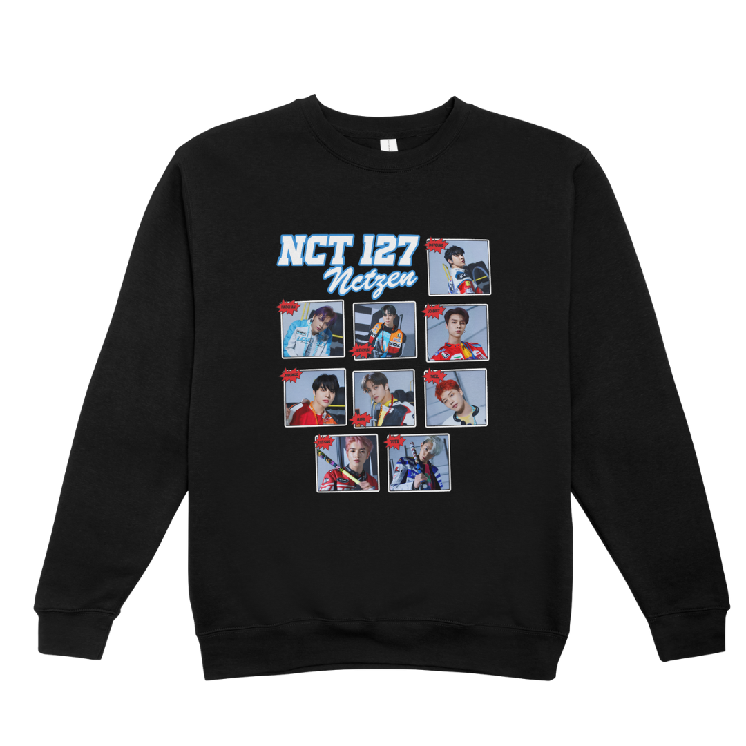 Moletom Gola Redonda NCT 127 Nctzen - preto