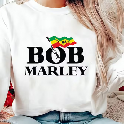 Moletom Gola Redonda Bob Marley One Love