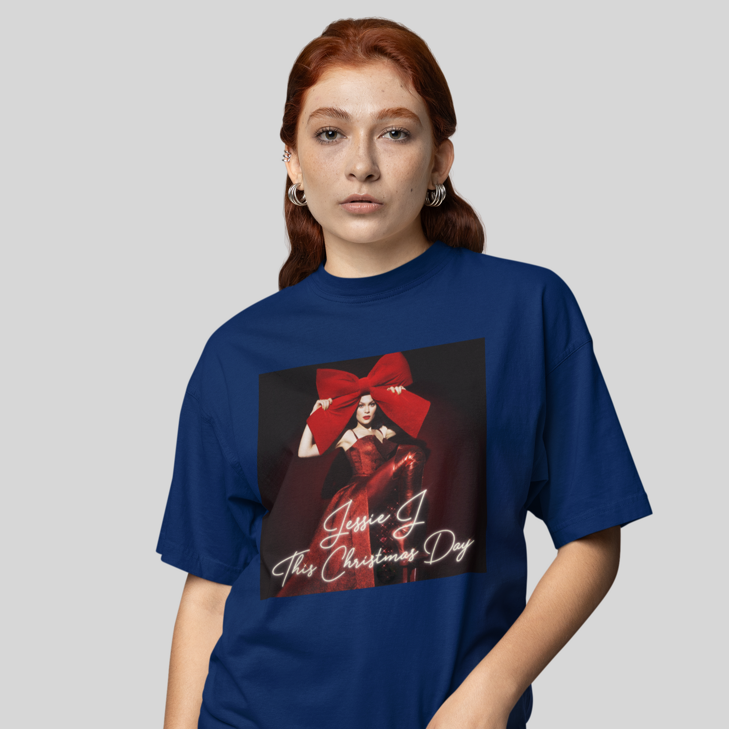 Camiseta Básica Jessie J. This Christmas Day- azul-marinho