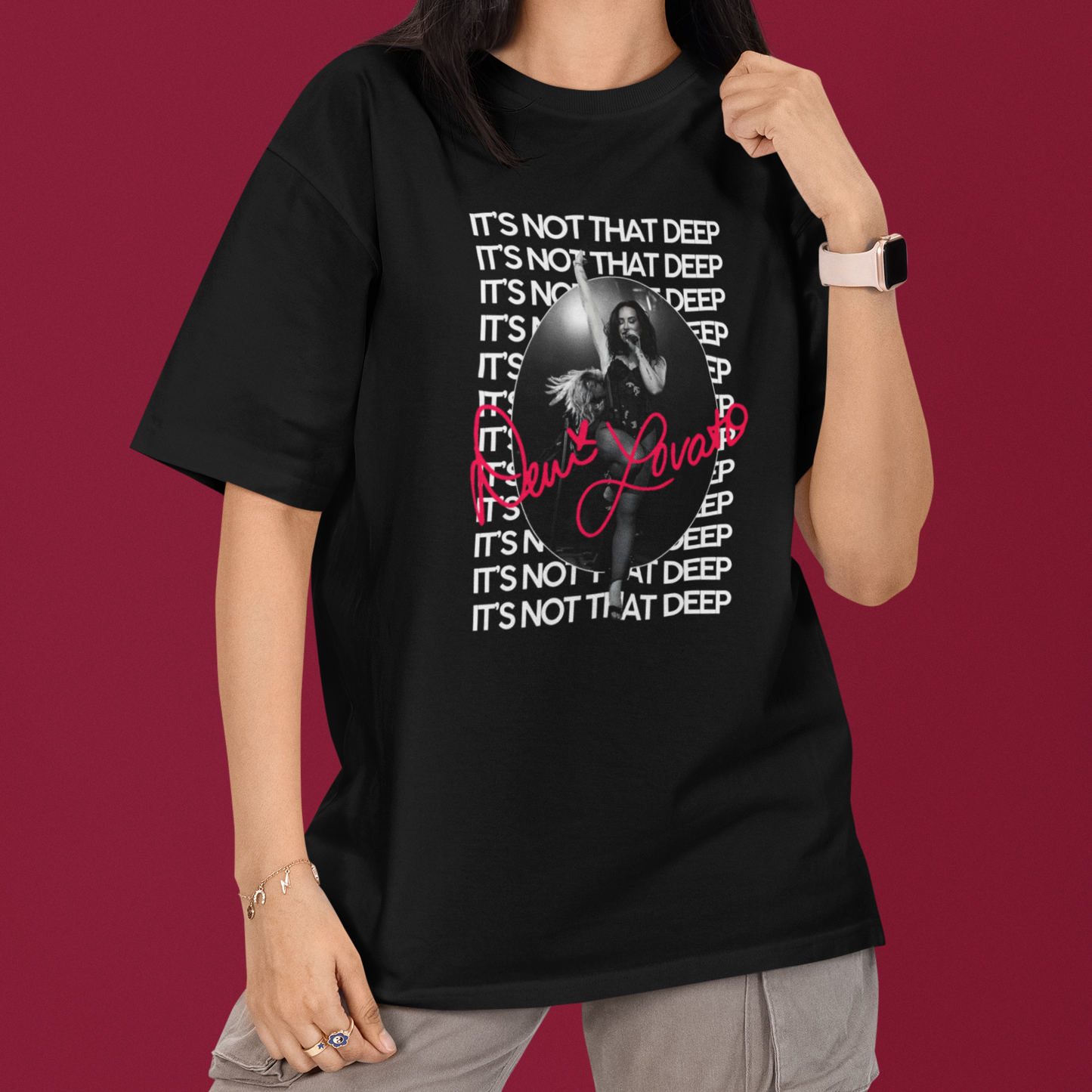 Camiseta Básica Demi Lovato INTD Photo