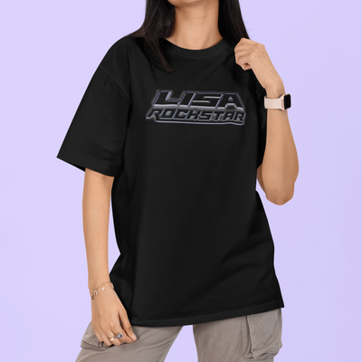 Camiseta Básica Lisa Rockstar Logo