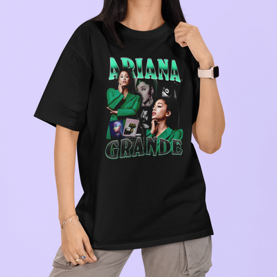Camiseta Básica Ariana Grande Green Clothes