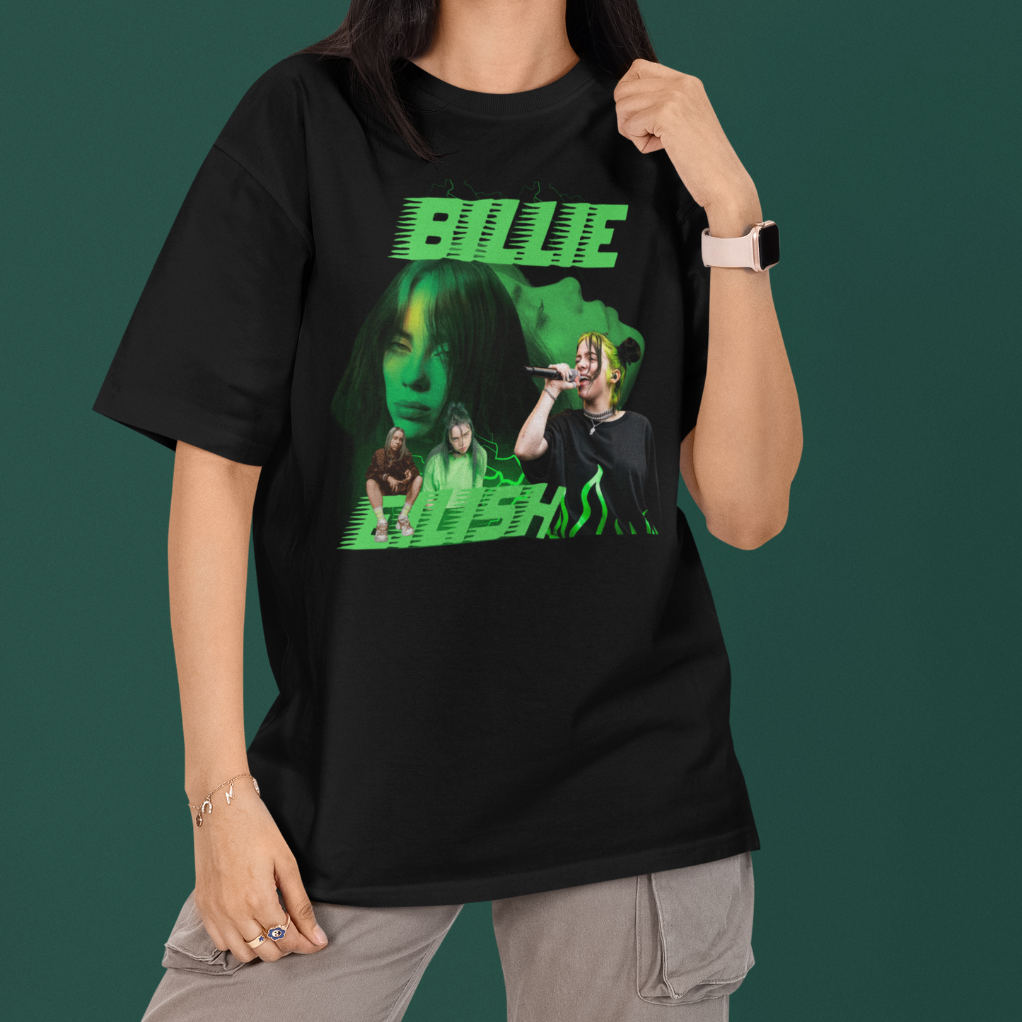 Camiseta Básica Billie Eilish Vintage