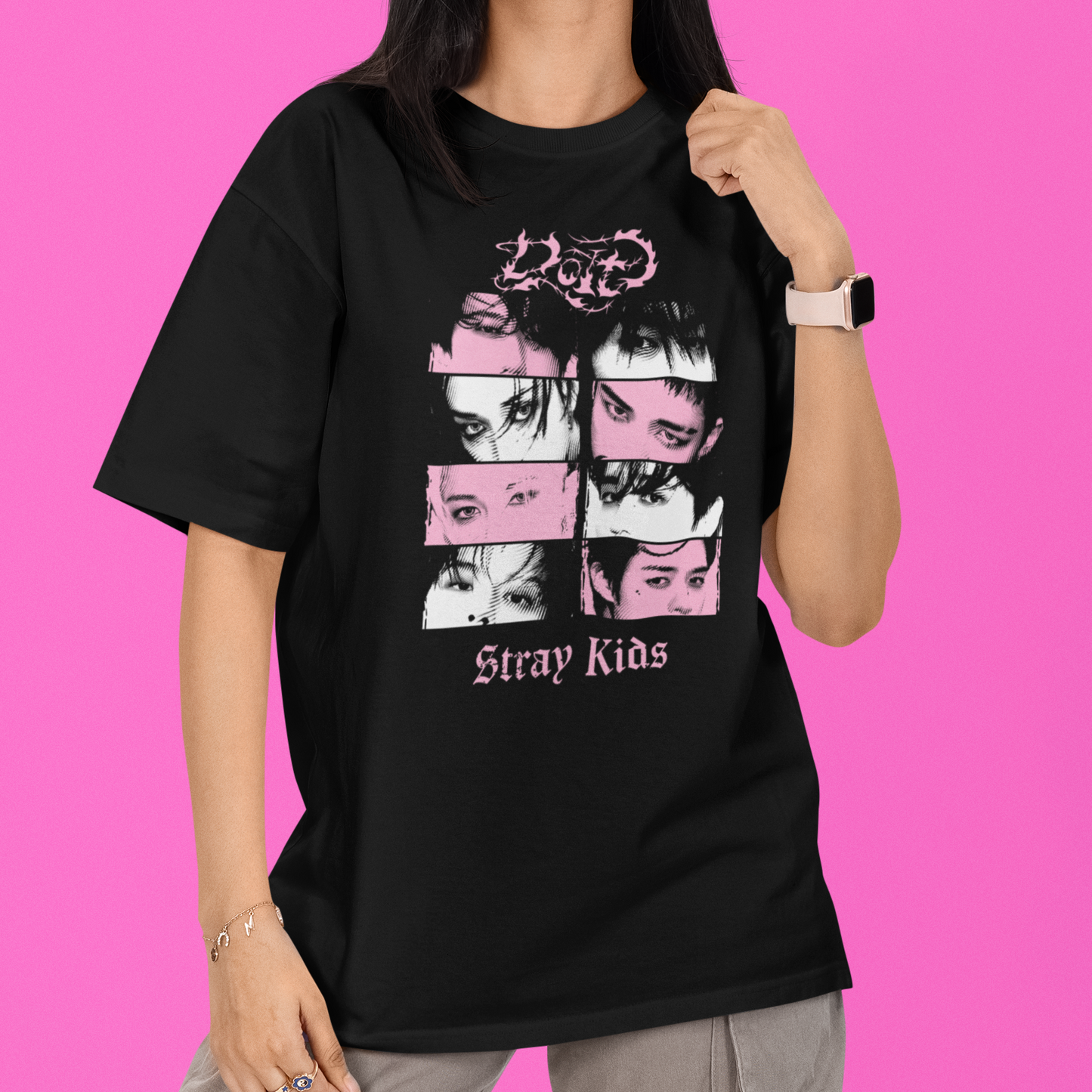 Camiseta Básica Stray Kids Do It Collab Style