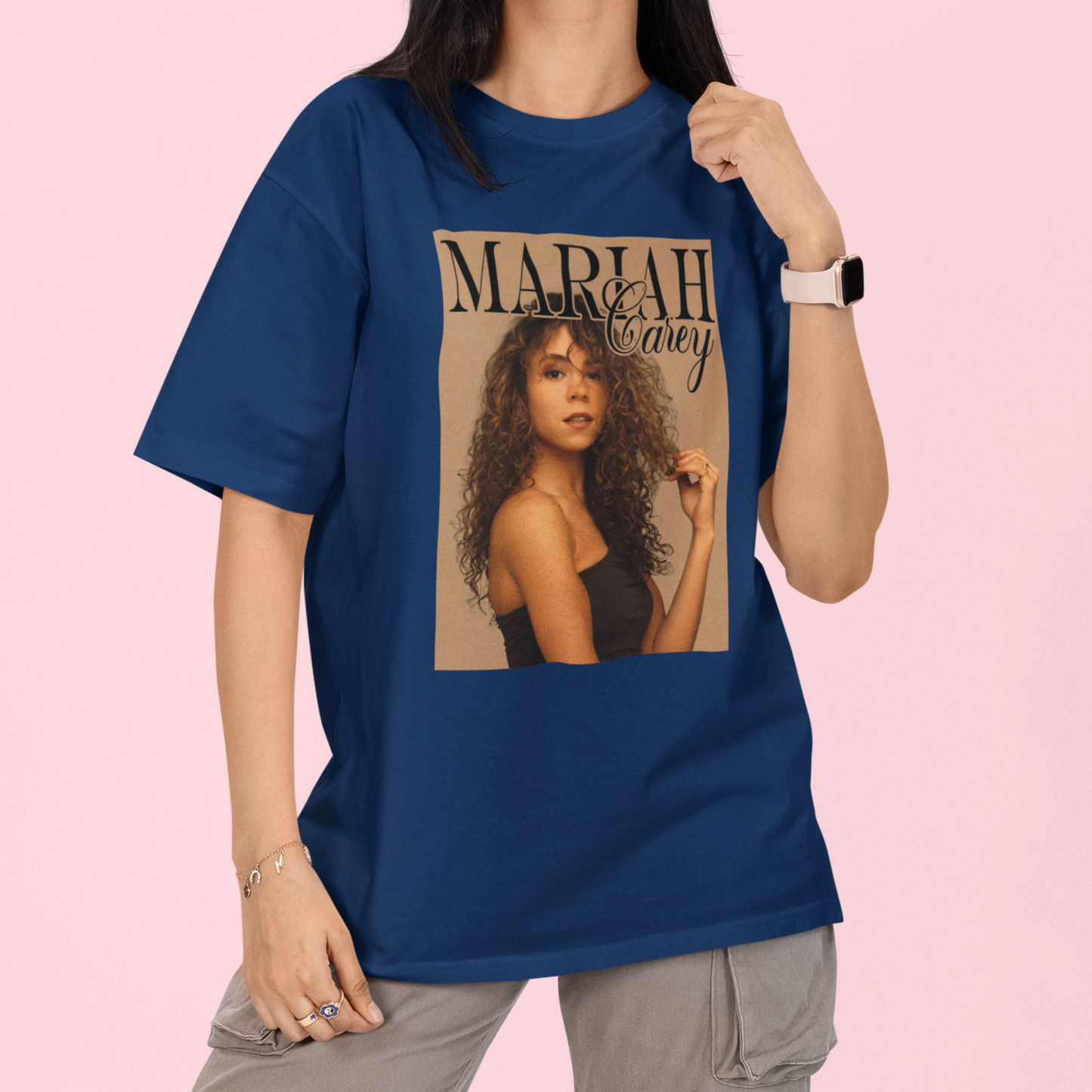 Camiseta Básica Mariah Carey 90'S Photo