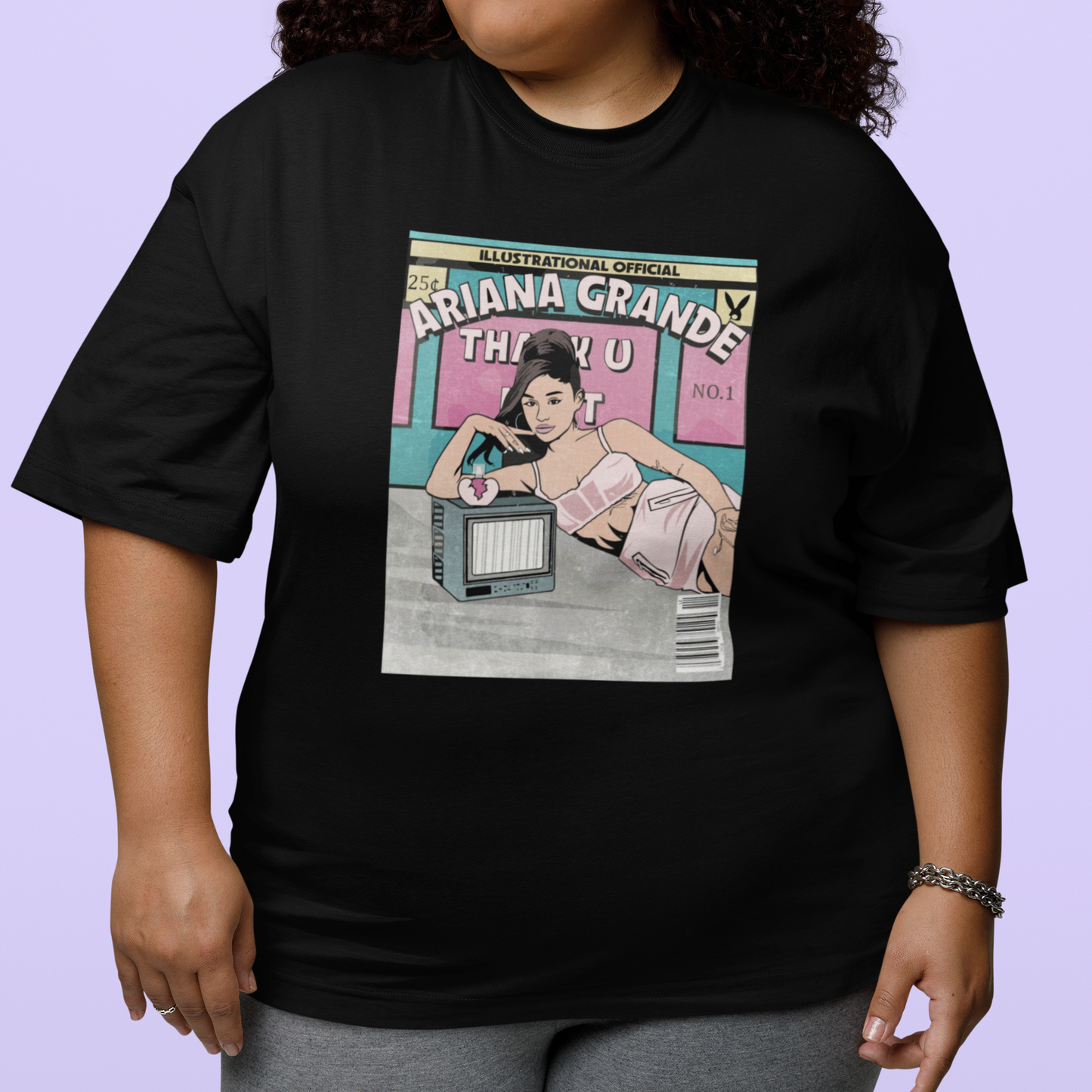 Camiseta Básica Ariana Grande Illustrated