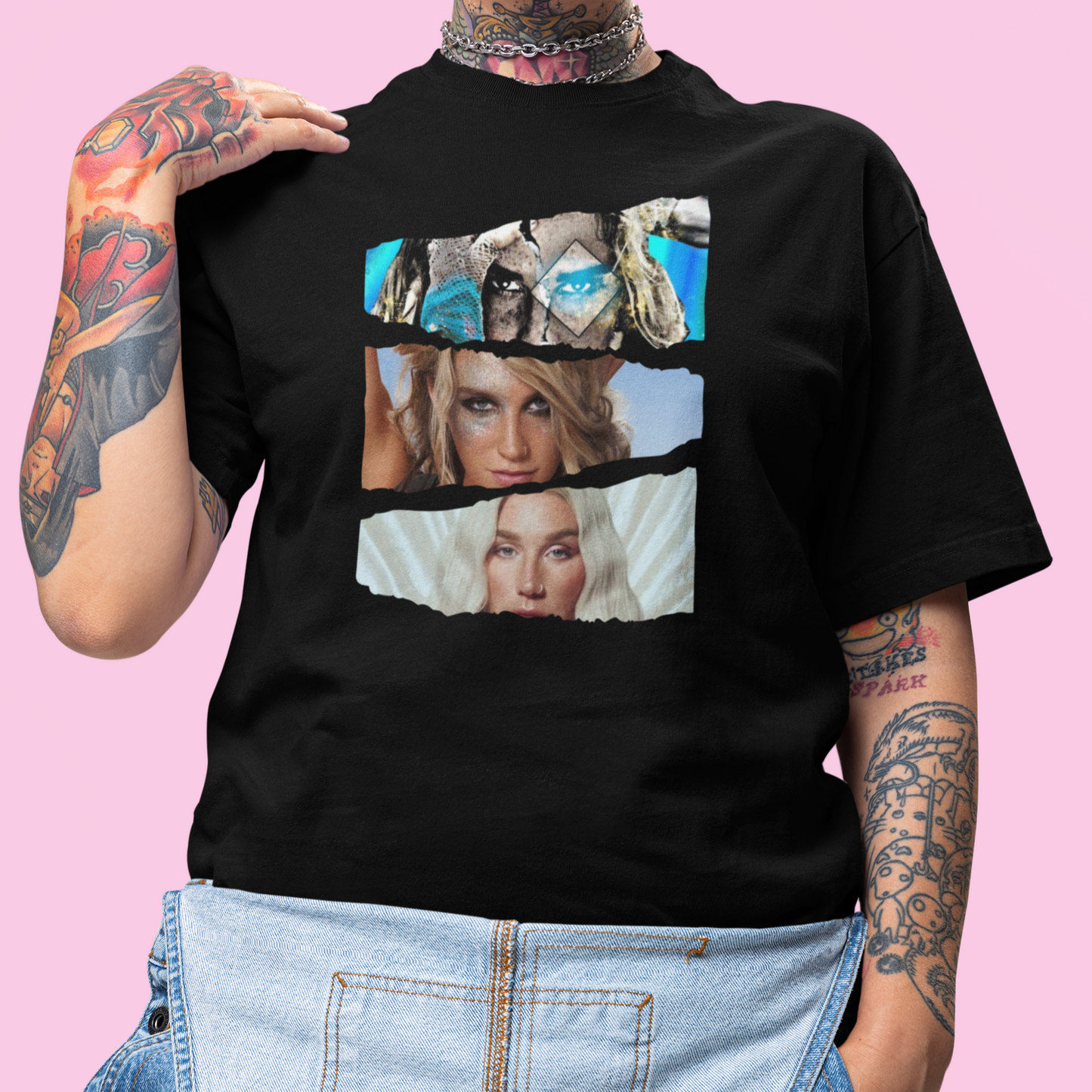 Camiseta Básica Ke$ha Photos