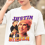 Camiseta Básica Justin Bieber 90's- branco
