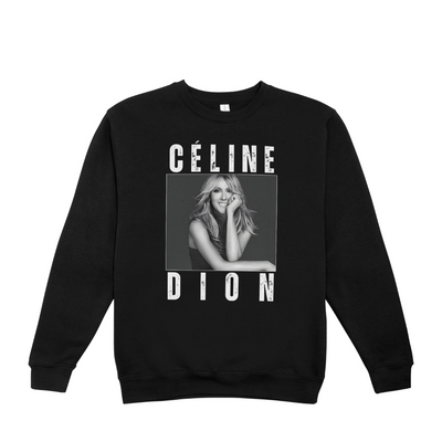 Moletom Gola Redonda Céline Dion P&B