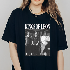 Camiseta Básica Kings Of Leon P&B