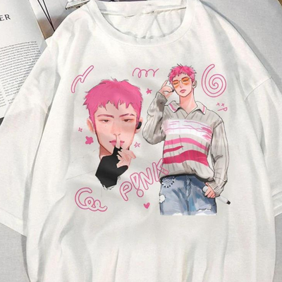 Camiseta Básica Ateez Pink Mingi