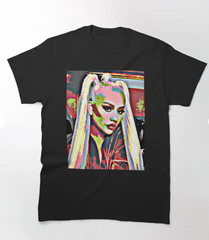 Camiseta Básica Christina Aguilera Pop Art